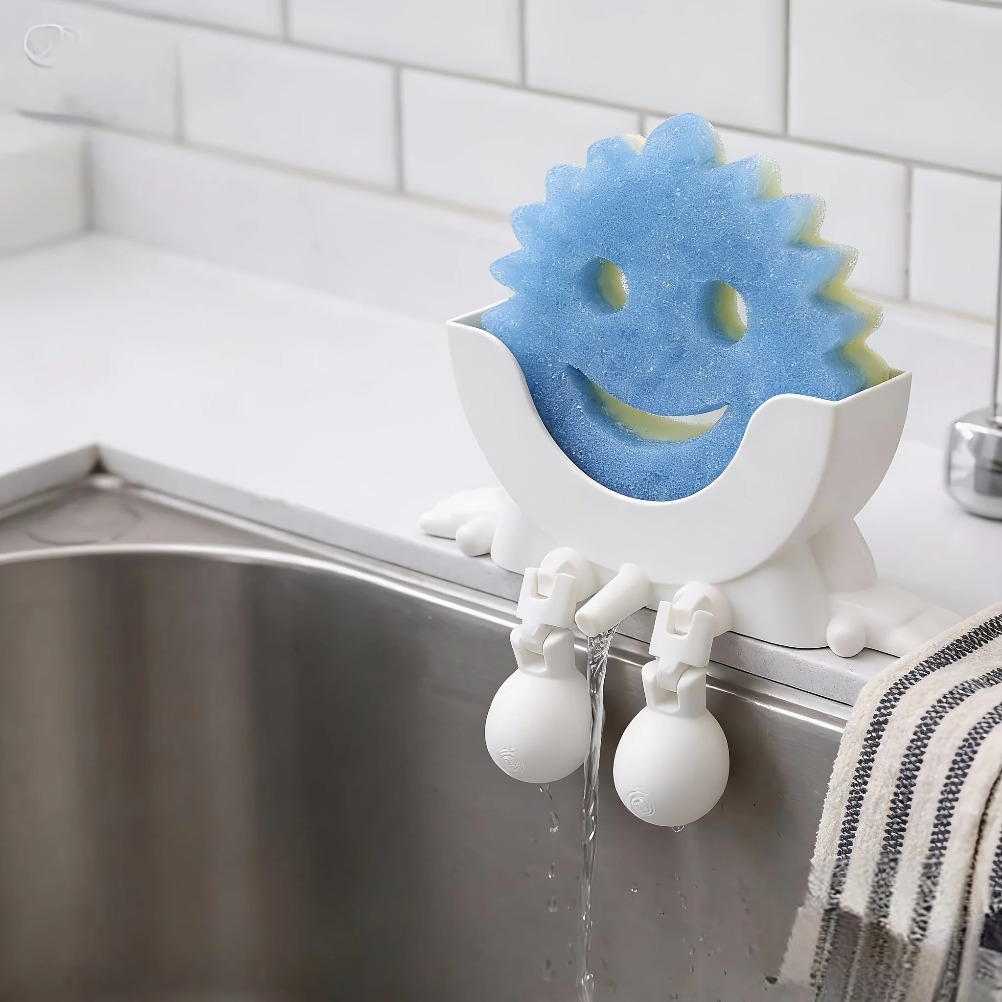 Home Improvement K&B Construction - Drainable Soap & Sponge Holder 2-in-1