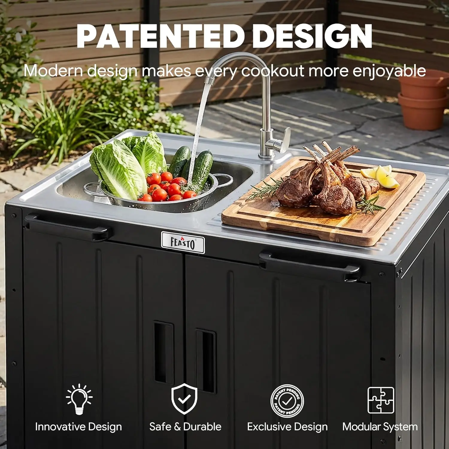 Outdoor Kitchen Island with St - огляд і ціна Home Improvement K&B Construction