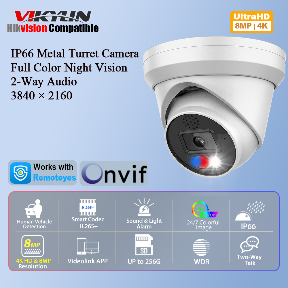 Vikylin 4K 8MP Alarm Full Colo - огляд і ціна Home Improvement Noise