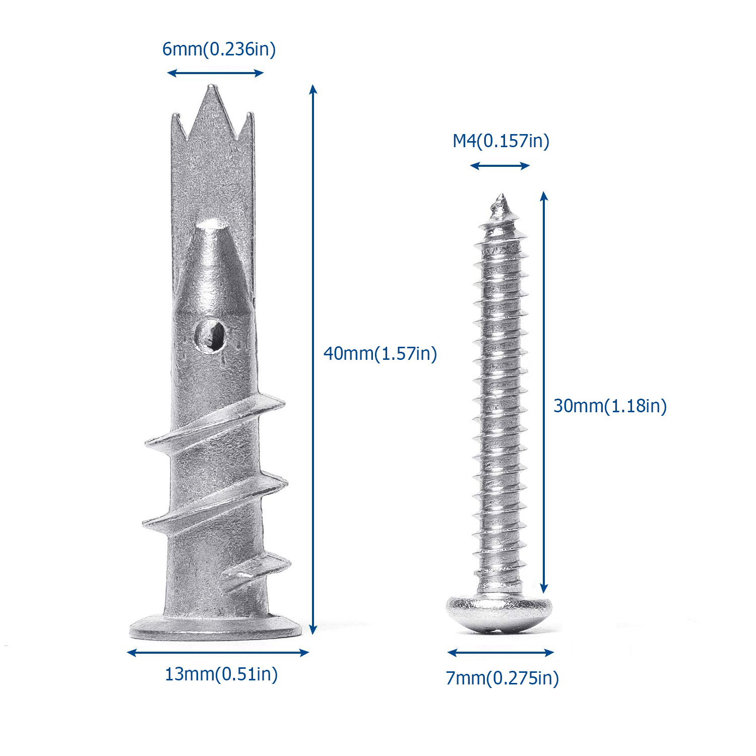 NINDEJIN 120pcs/set Self Drill - огляд і ціна Drywall Anchor Screw