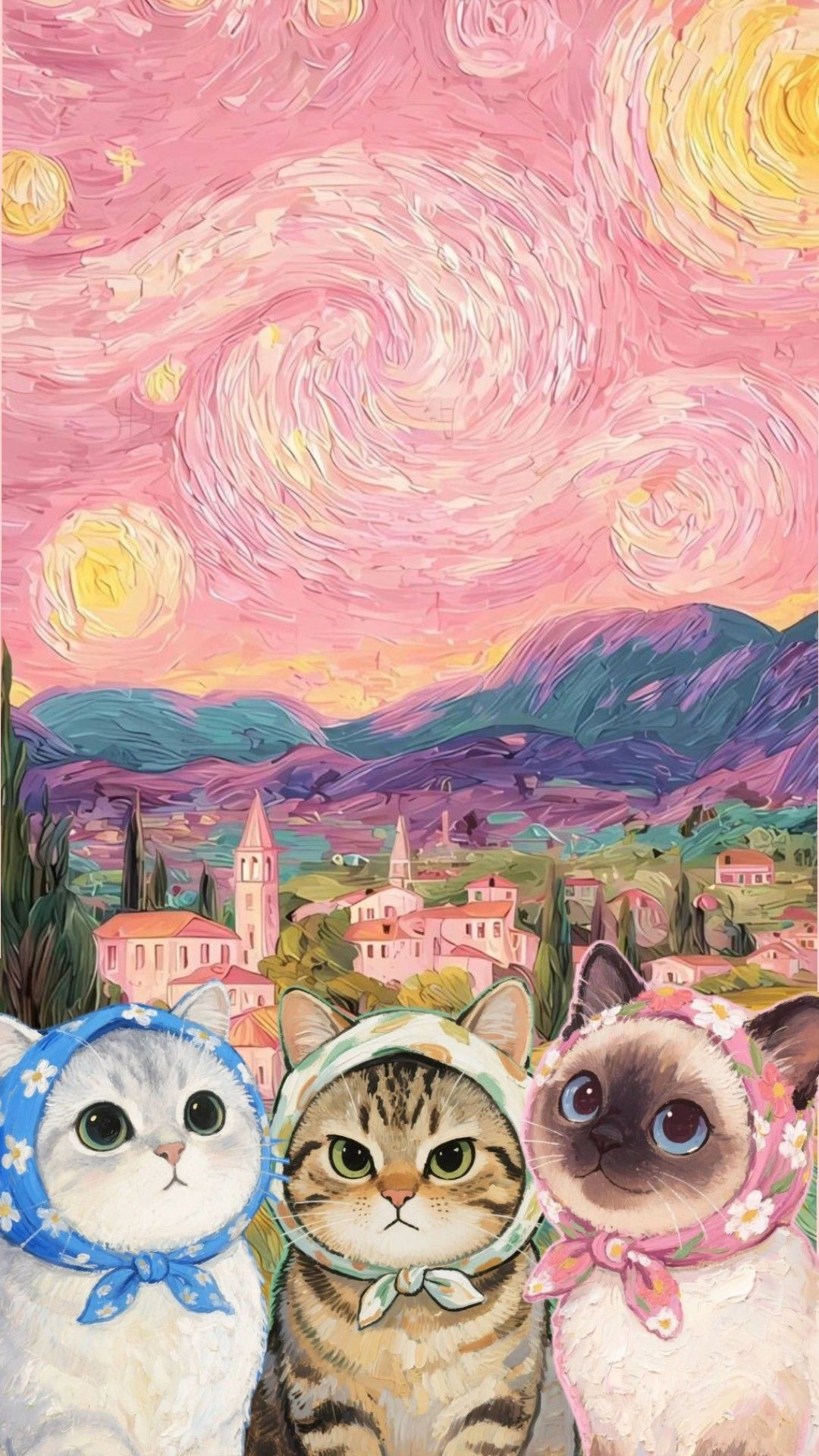 Cats with Bandanas in Pink Sta - огляд і ціна Home Improvement Tv Show