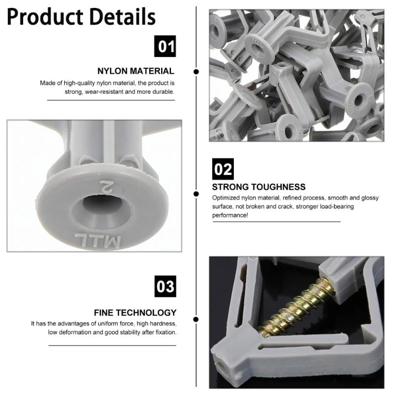 Wholesale Butterfly Shape Expa - огляд і ціна Drywall Anchor Screw