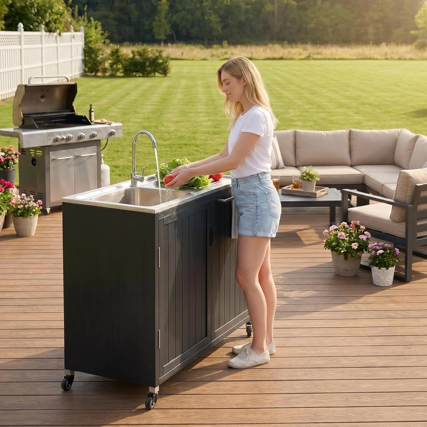 Outdoor Kitchen Island with 30 - огляд і ціна Home Improvement K&B Construction