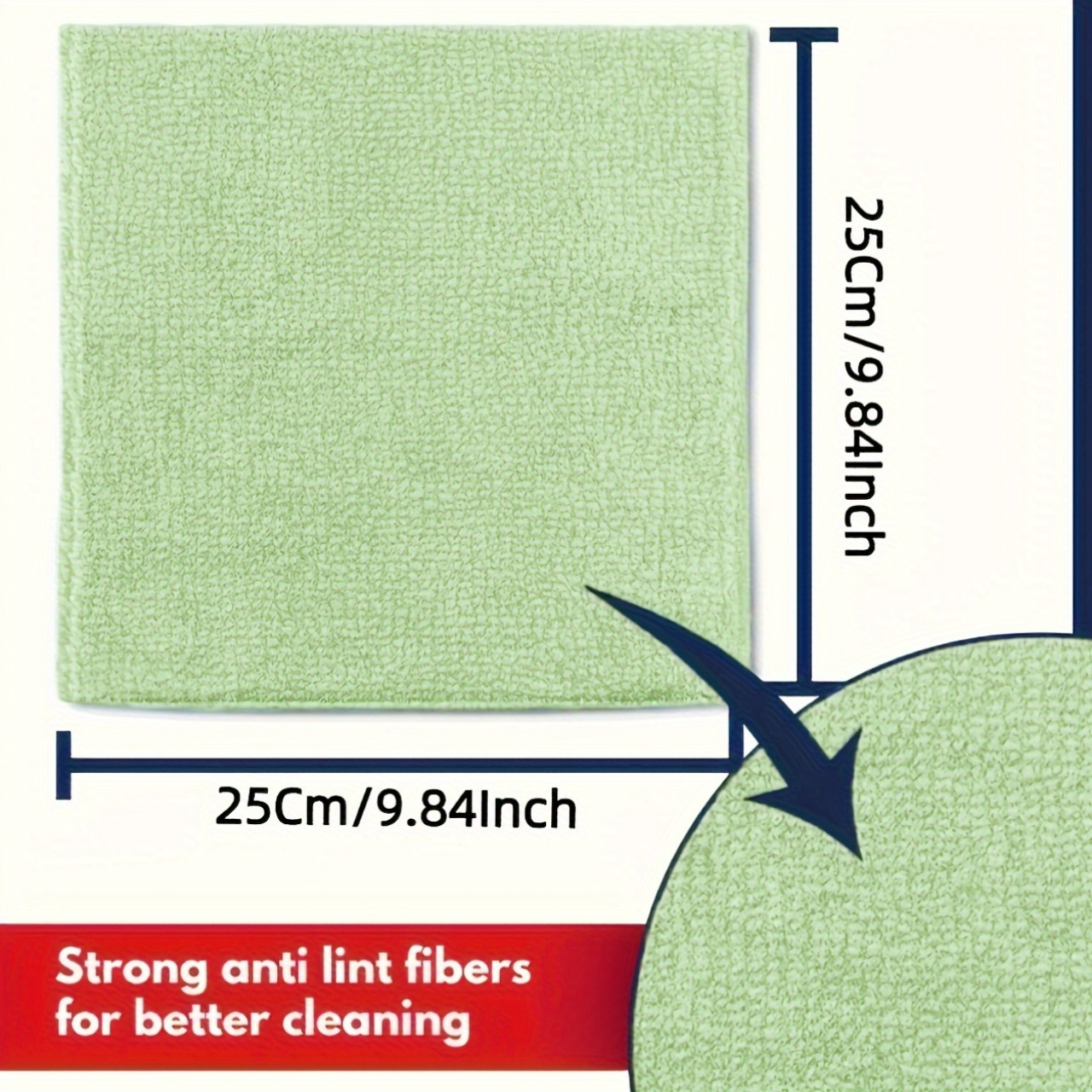 1-50Pcs Light Green Microfiber - огляд і ціна Home Improvement K&B Construction
