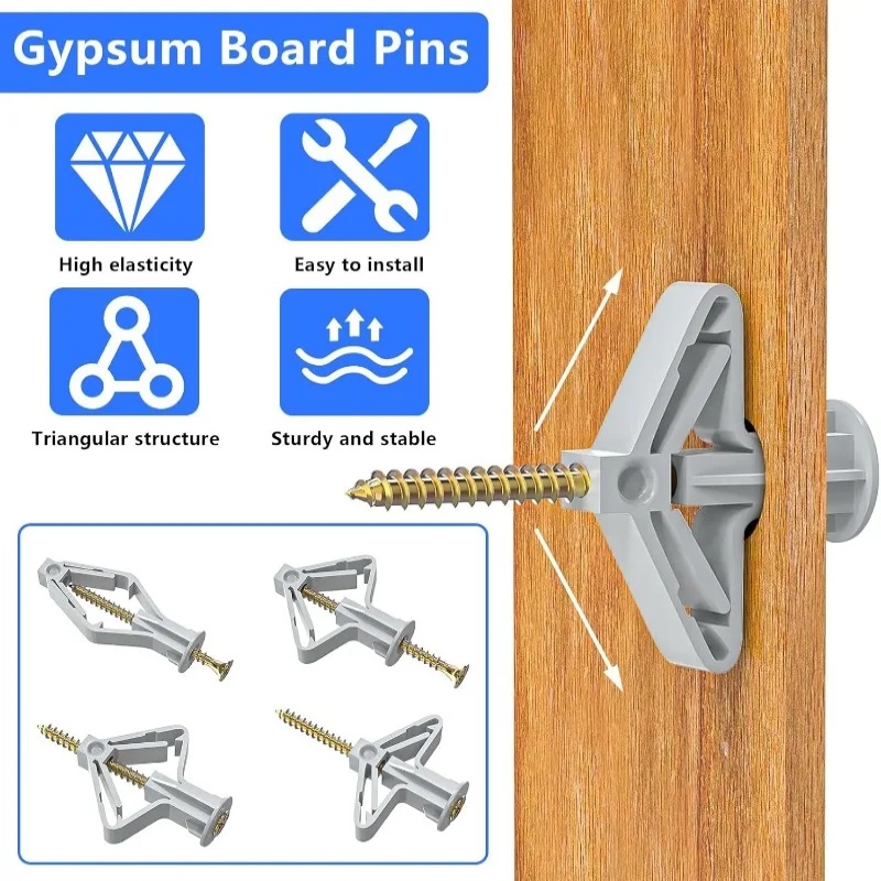 100PCS Plasterboard Expansion  - огляд і ціна Drywall Anchor Screw