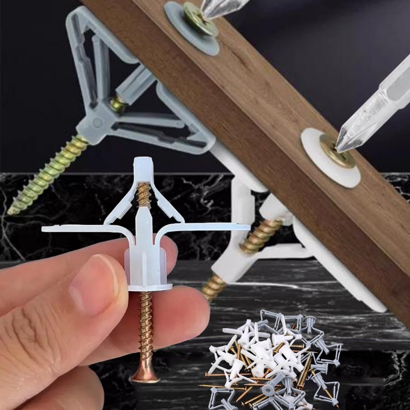 100PCS Plasterboard Expansion  - огляд і ціна Drywall Anchor Screw